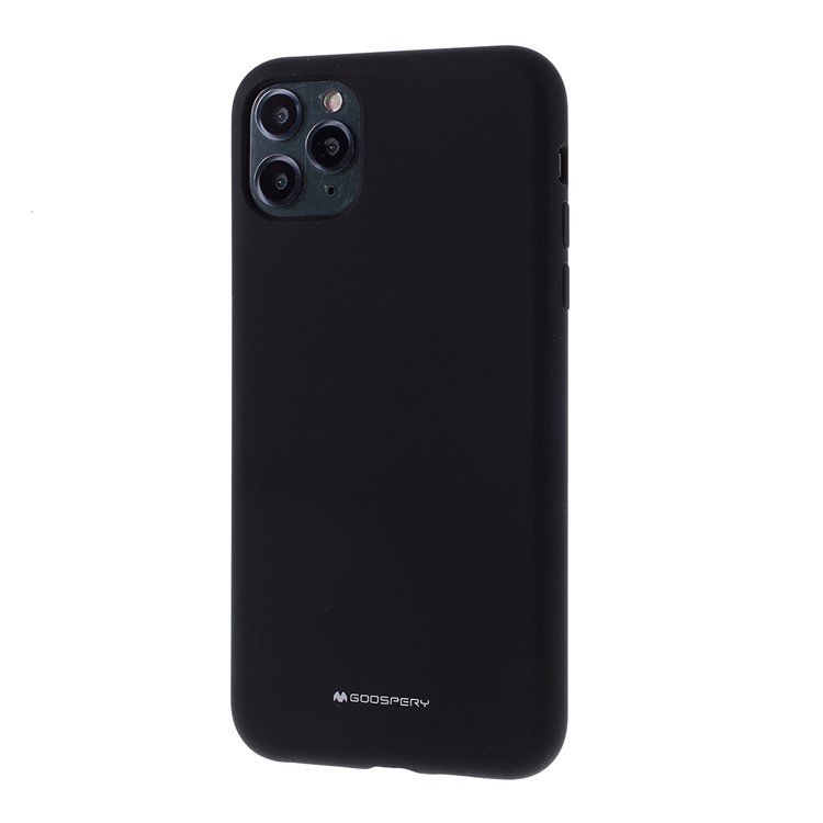 MERCURY GOOSPERY Silicone Phone Protective Protective Case for iPhone 11 Pro Max 6.5-inch - Black-2