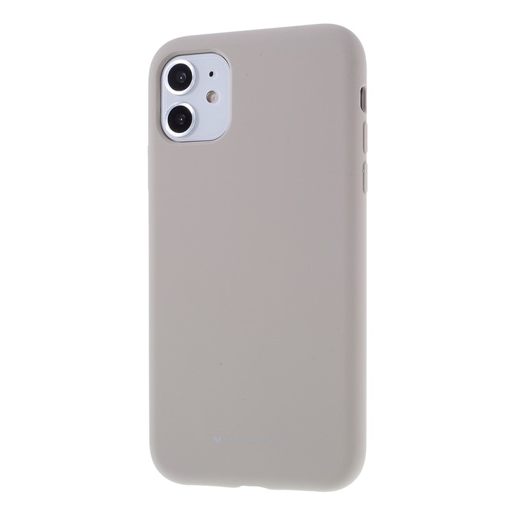 Estojo Protetor MERCURY GOOSPERY Silicone Telefone Proteção Para Iphone 11 6,1 Polegadas - Cinzento-2