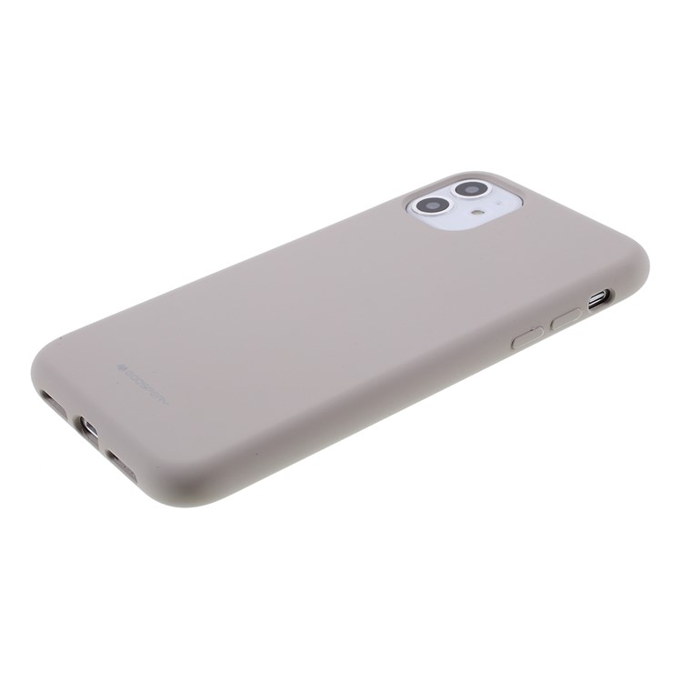 Estojo Protetor MERCURY GOOSPERY Silicone Telefone Proteção Para Iphone 11 6,1 Polegadas - Cinzento-4
