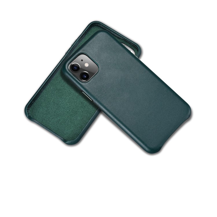 Genuine Leather Phone Cover for Apple iPhone 11 6.1 inch - Green-5