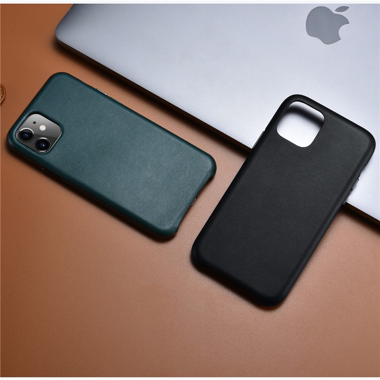 Genuine Leather Phone Cover for Apple iPhone 11 6.1 inch - Green-8