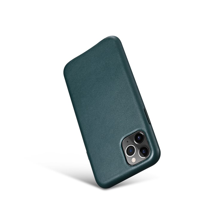 Genuine Leather Coated Hard Phone Case for Apple iPhone 11 Pro Max 6.5 inch - Green-4