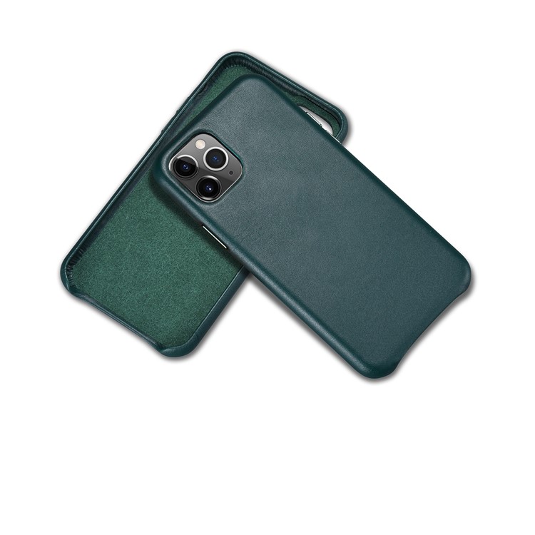 Genuine Leather Coated Hard Phone Case for Apple iPhone 11 Pro Max 6.5 inch - Green-6