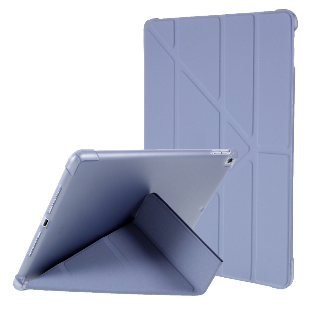 Origami Smart Leather Case [with Shock Absorption TPU / Apple Pencil Storage Groove] for iPad 10.2 (2021)/(2020)/(2019) / iPad Air 10.5 inch (2019) / iPad Pro 10.5-inch (2017) - Purple