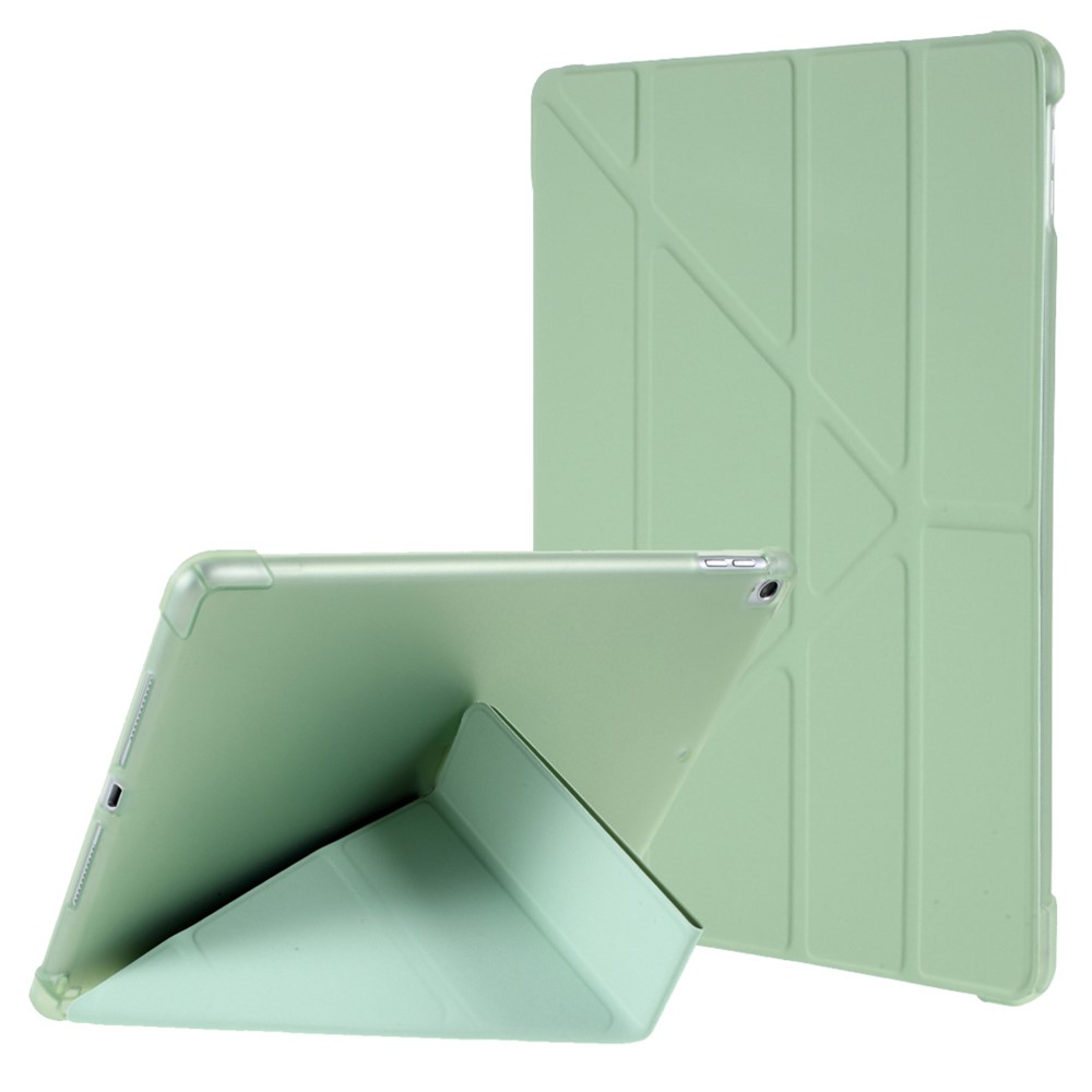 Origami Smart Leather Case [with Shock Absorption TPU / Apple Pencil Storage Groove] for iPad 10.2 (2021)/(2020)/(2019) / iPad Air 10.5 inch (2019) / iPad Pro 10.5-inch (2017) - Green