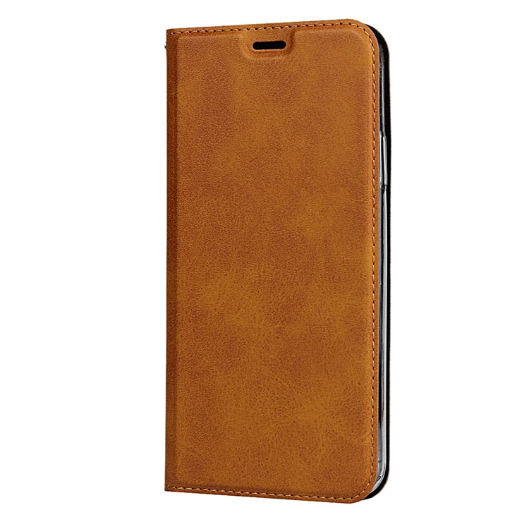 Lederstandgehäuse Mit Kartenschlitz Für Iphone 11 6,1 Zoll - Braun-2