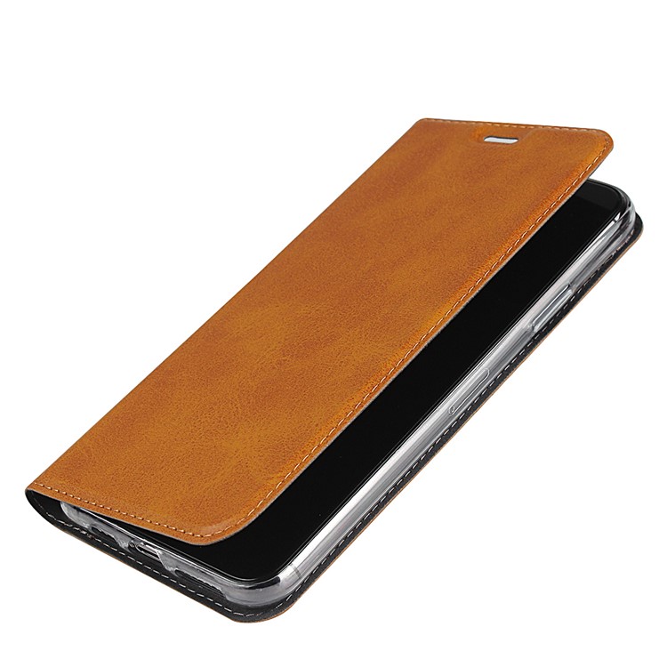 Lederstandgehäuse Mit Kartenschlitz Für Iphone 11 6,1 Zoll - Braun-6