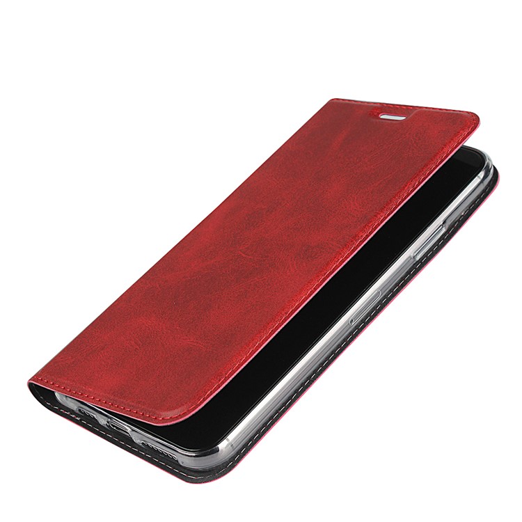 Lederstandgehäuse Mit Kartenschlitz Für Iphone 11 6,1 Zoll - Rot-6