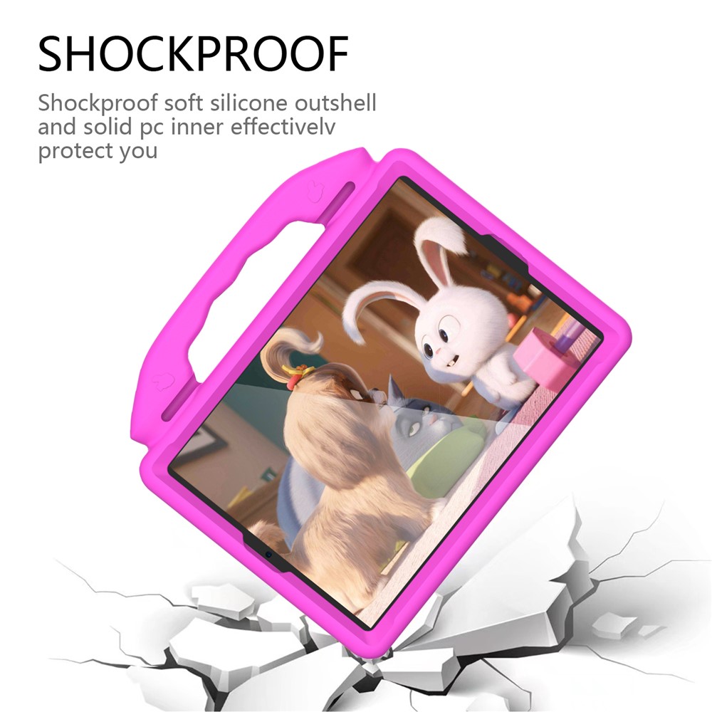 Shockproof Thumb Kickstand EVA Tablet Case for iPad 10.2 (2020)(2019)/iPad Pro 10.5-inch (2017)/iPad Air 10.5 inch (2019)/iPad Pro 11-inch (2018) - Rose-4