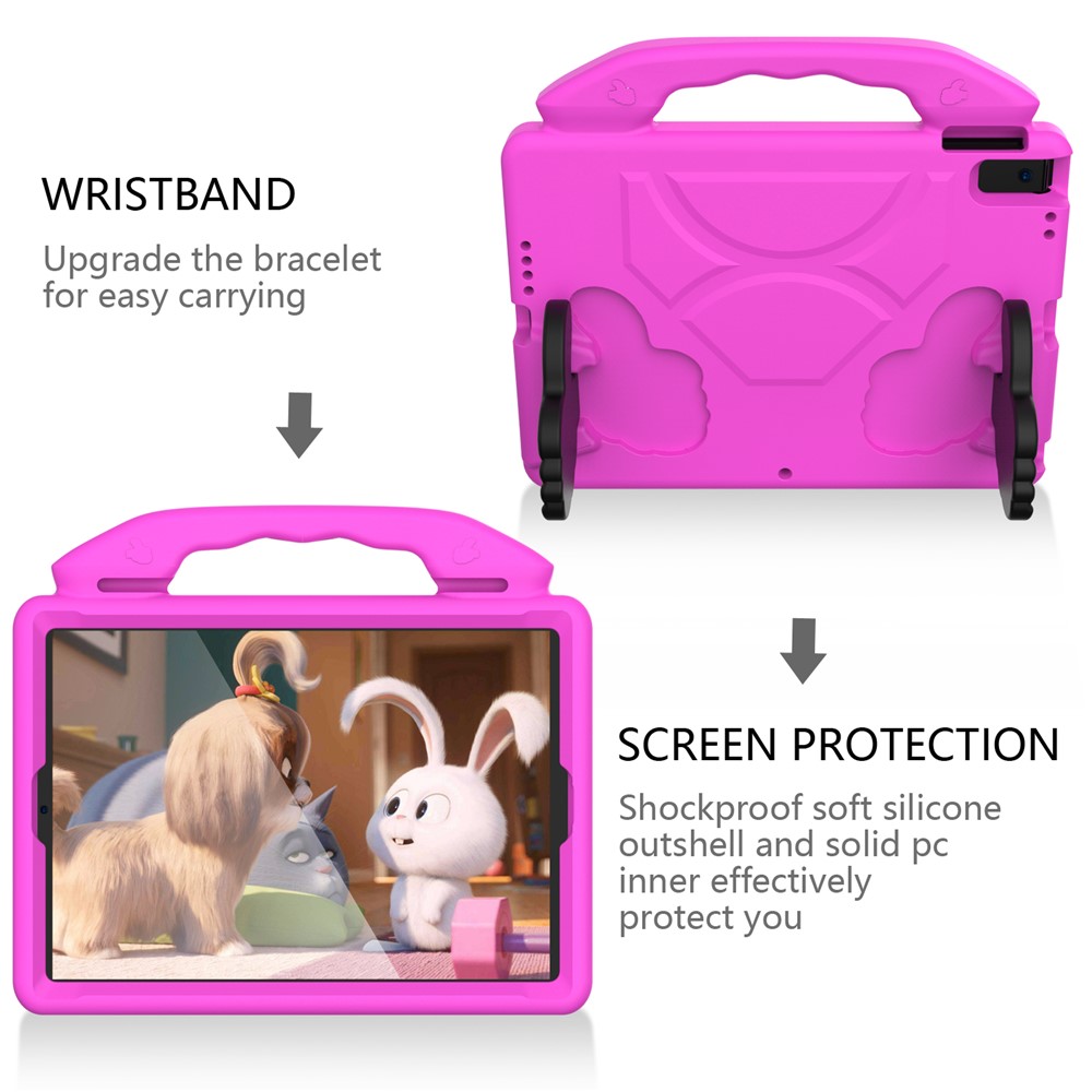 Shockproof Thumb Kickstand EVA Tablet Case for iPad 10.2 (2020)(2019)/iPad Pro 10.5-inch (2017)/iPad Air 10.5 inch (2019)/iPad Pro 11-inch (2018) - Rose-5