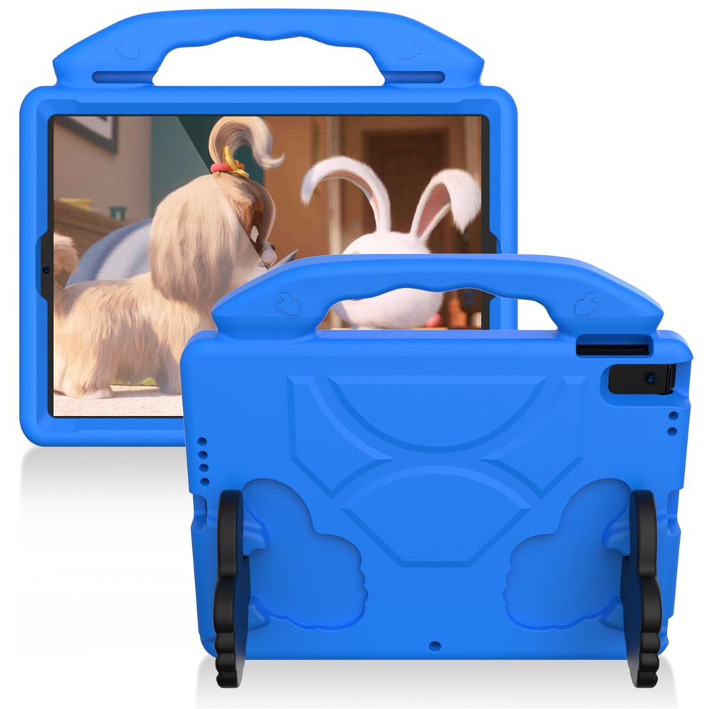 case de tablette eva à carter d'amortisseur pour ipad 10.2 (2021) / (2020) / (2019) / ipad pro 10.5-inch (2017) / ipad air 10,5 pouces (2019) / ipad pro 11-pouces (2018) - bleu