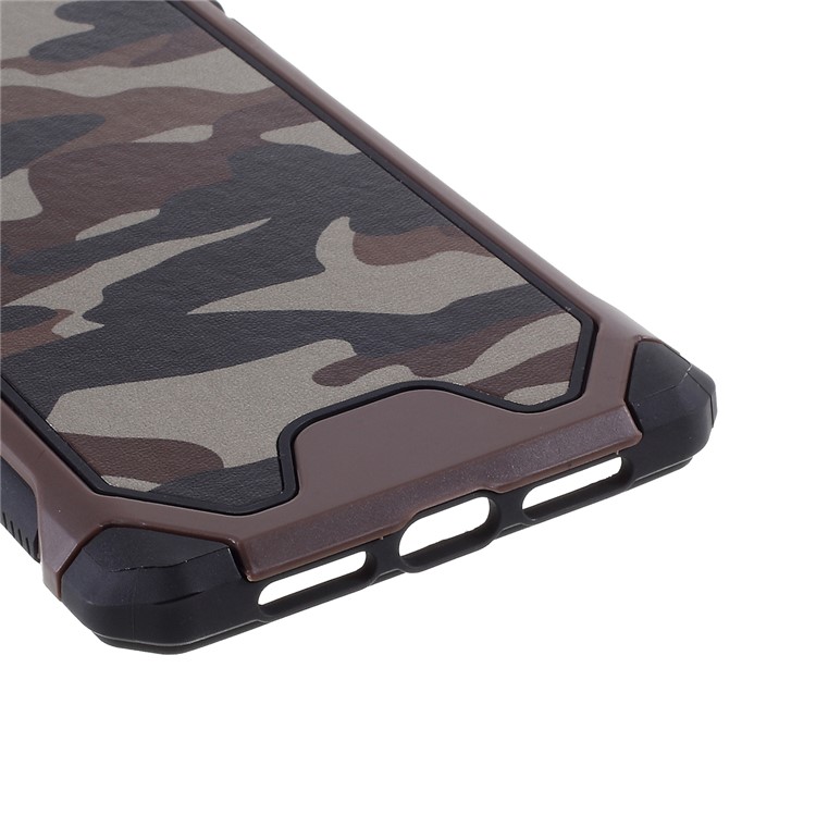 Camouflage Leather Coated PC TPU Protective Phone Cover Case for iPhone 11 Pro 5.8-inch - Brown-6