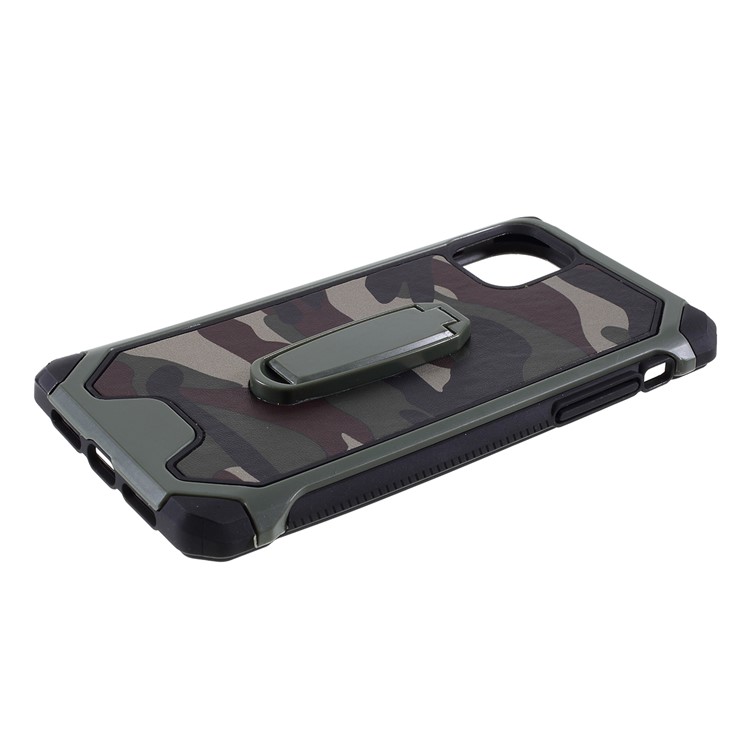 Camouflage Shockproof Kickstand Phone Case for Apple iPhone 11 Pro Max 6.5 inch - Green-4