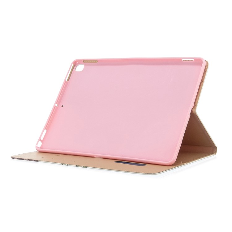 Pattern Printing PU Leather Flip Tablet Cover for iPad Pro 10.5-inch (2017)/Air 10.5 inch (2019)/iPad 10.2 (2019) - Pink Flower-5