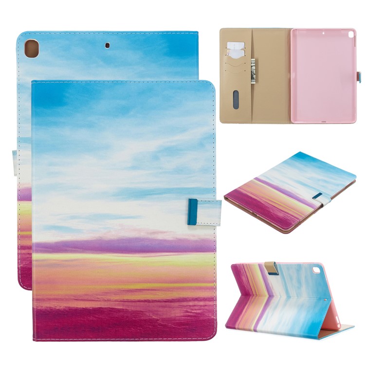 Pattern Printing PU Leather Flip Tablet Cover for iPad Pro 10.5-inch (2017)/Air 10.5 inch (2019)/iPad 10.2 (2019) - Colorful Land-1