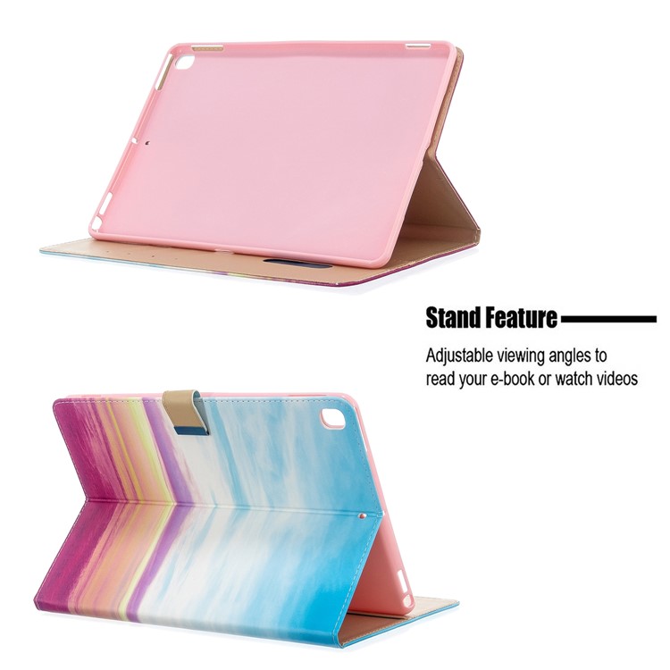 Pattern Printing PU Leather Flip Tablet Cover for iPad Pro 10.5-inch (2017)/Air 10.5 inch (2019)/iPad 10.2 (2019) - Colorful Land-9