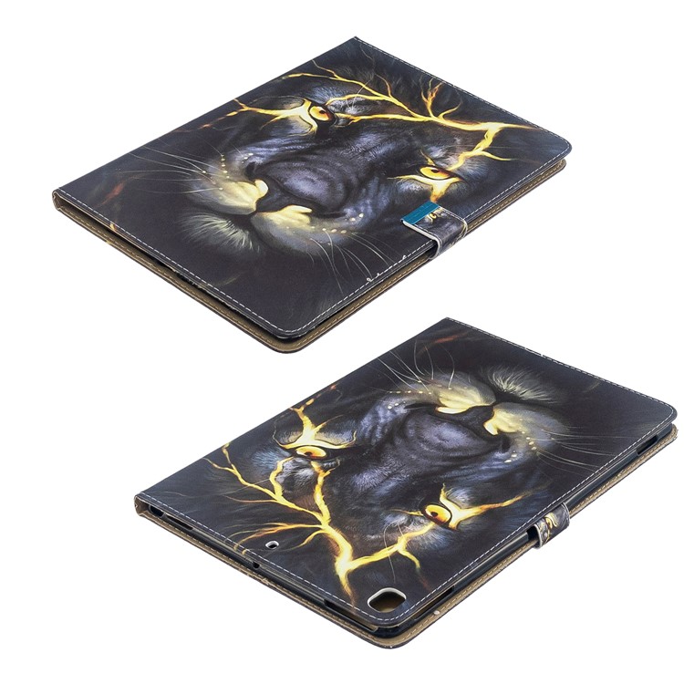 Pattern Printing PU Leather Flip Tablet Cover for iPad Pro 10.5-inch (2017)/Air 10.5 inch (2019)/iPad 10.2 (2019) - Lion-8