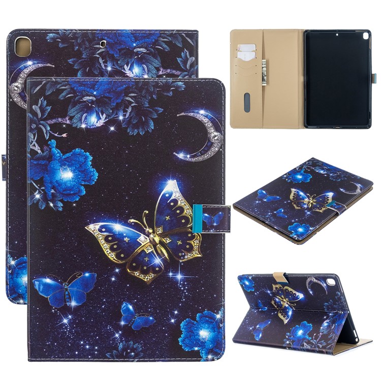 Pattern Printing PU Leather Flip Tablet Cover for iPad Pro 10.5-inch (2017)/Air 10.5 inch (2019)/iPad 10.2 (2019) - Butterfly-1