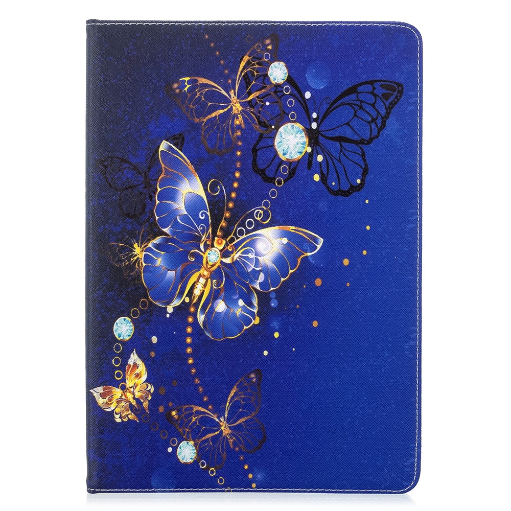 Case de Tableta de Cuero de Billetera de Impresión de Patrones Para Ipad 10.2 (2021)/(2020)/(2019) - Hermosa Mariposa