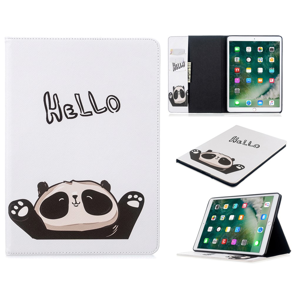 Pattern Printing Wallet Stand Leather Tablet Case for iPad 10.2 (2021)/(2020)/(2019) - Hello