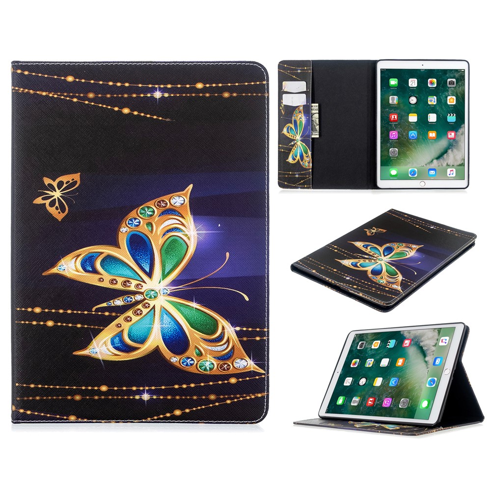 Pattern Printing Wallet Stand Leather Tablet Case for iPad 10.2 (2021)/(2020)/(2019) - Butterfly