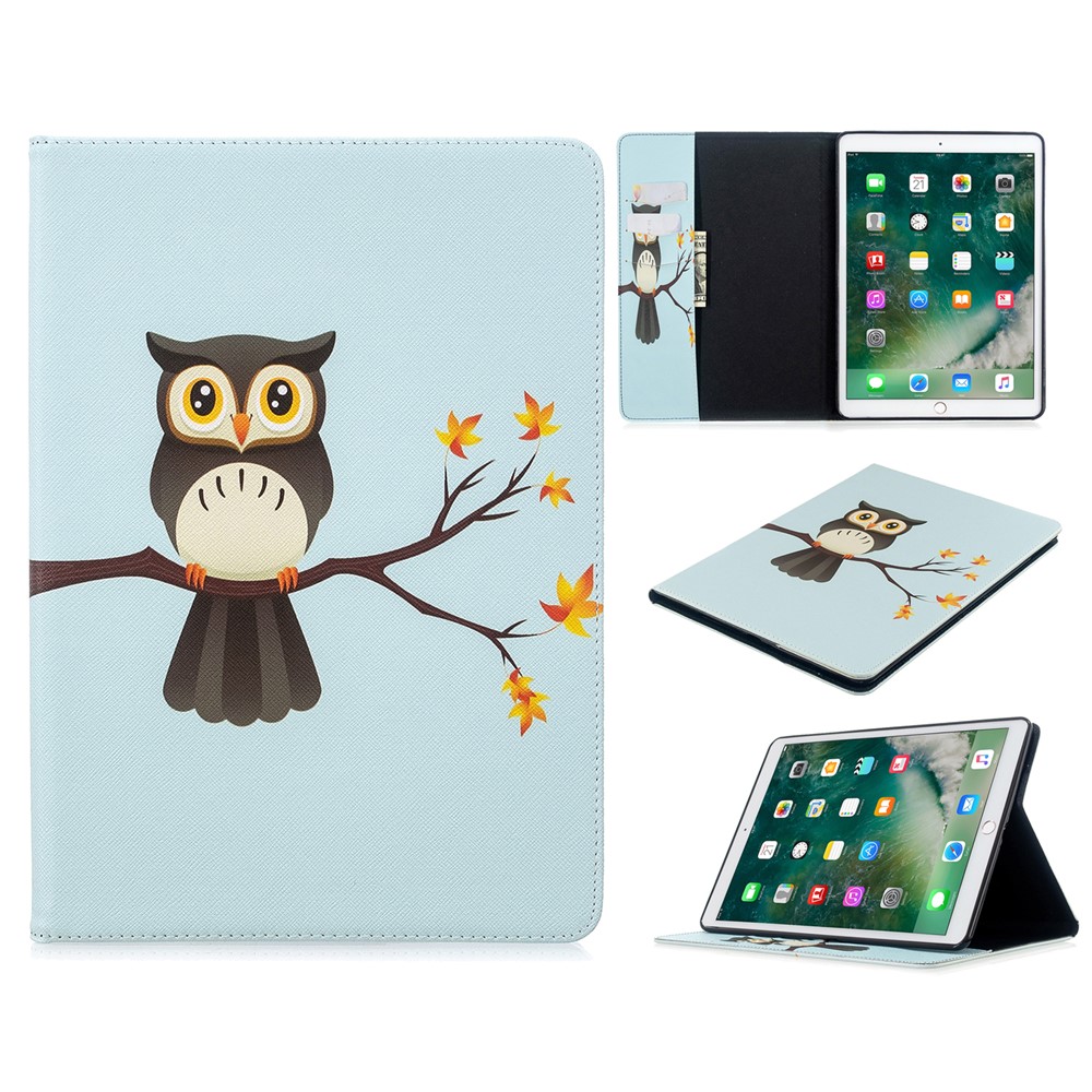 Pattern Printing Wallet Stand Leather Tablet Case for iPad 10.2 (2021)/(2020)/(2019) - Owl