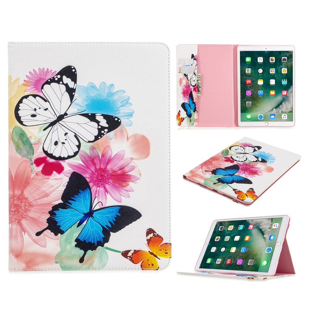 Pattern Printing Wallet Stand Leather Tablet Case for iPad 10.2 (2021)/(2020)/(2019) - Vivid Butterfly