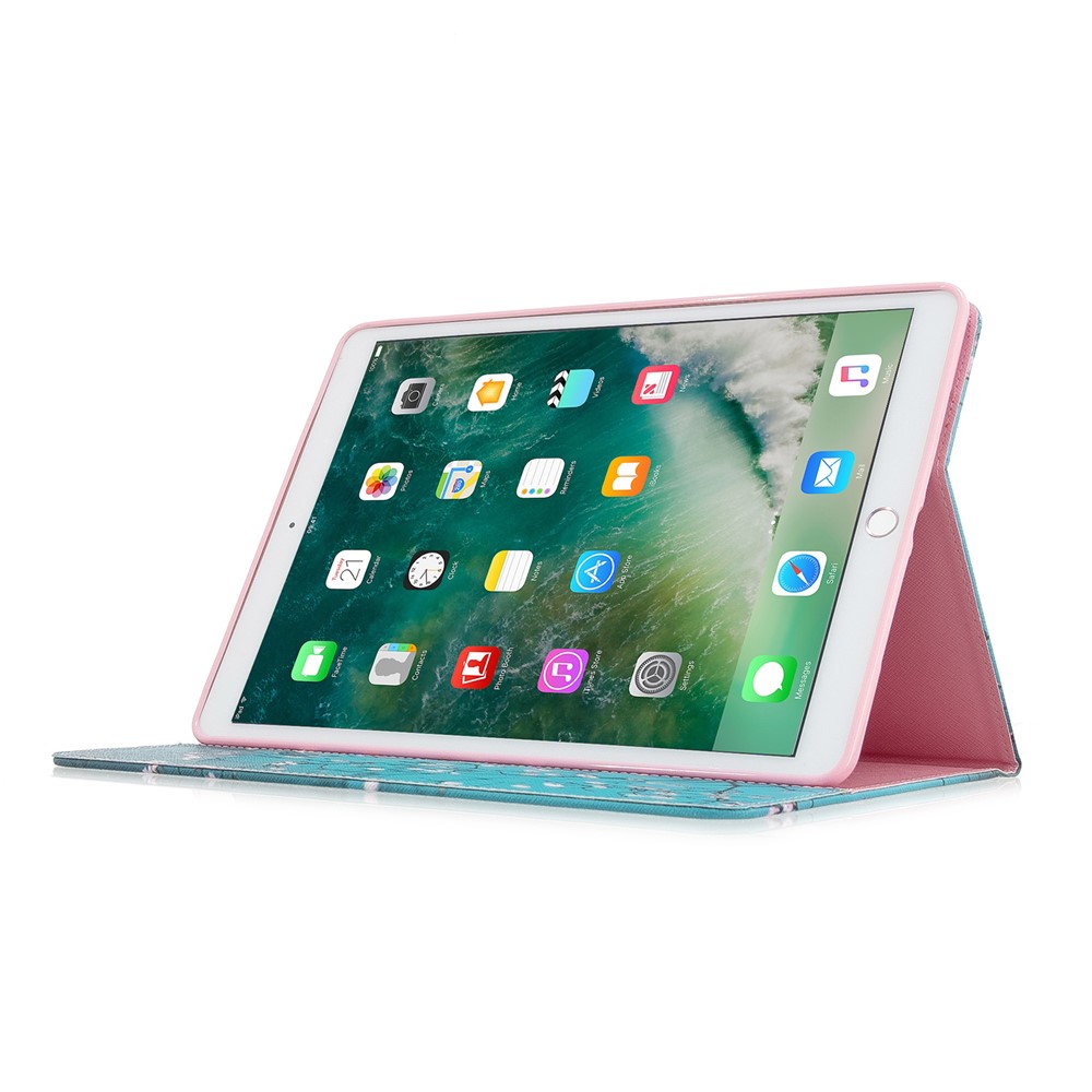 Porte-monnaie D'impression Portefeuille Tablette En Cuir Pour IPad 10.2 (2020) (2019) - Fleur-5