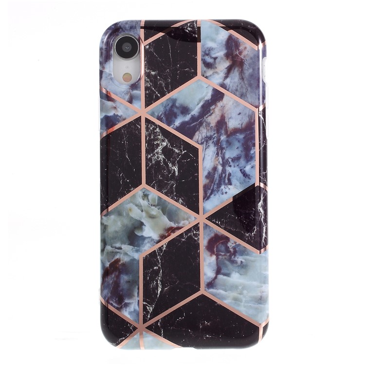 Marble Pattern IMD TPU Shell Case for iPhone XR 6.1 inch - Style A-1