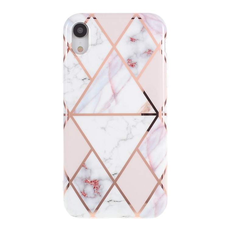 Marble Pattern IMD TPU Shell Case for iPhone XR 6.1 inch - Style D-1