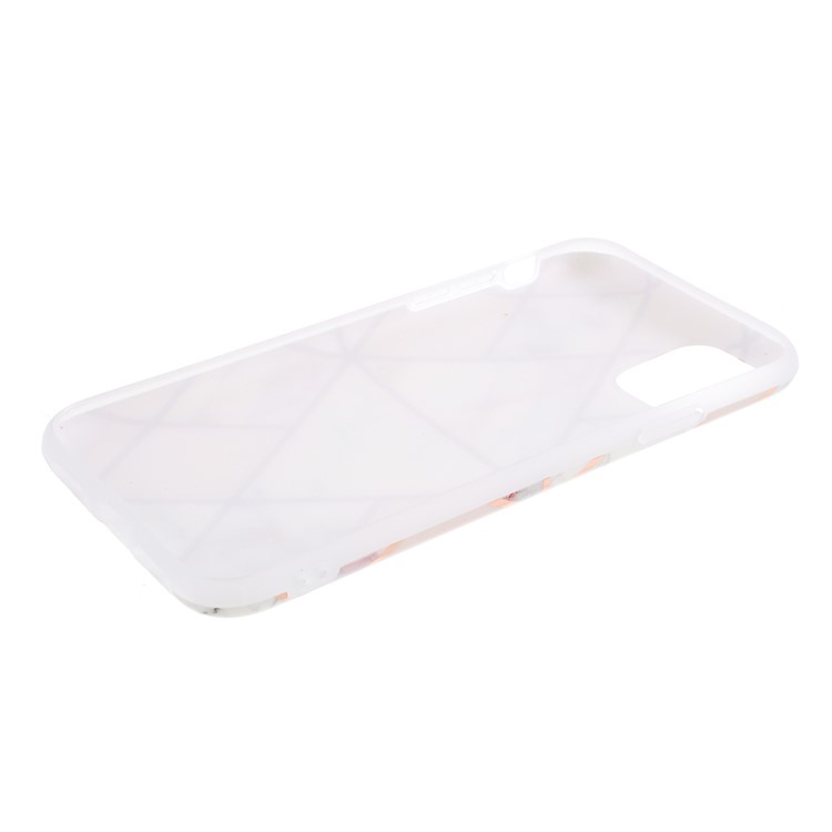 Para Iphone 11 6,1 Polegadas Splicing Geométrica Teste Padrão De Mármore IMD TPU Tampa Da Caixa - Branco-6