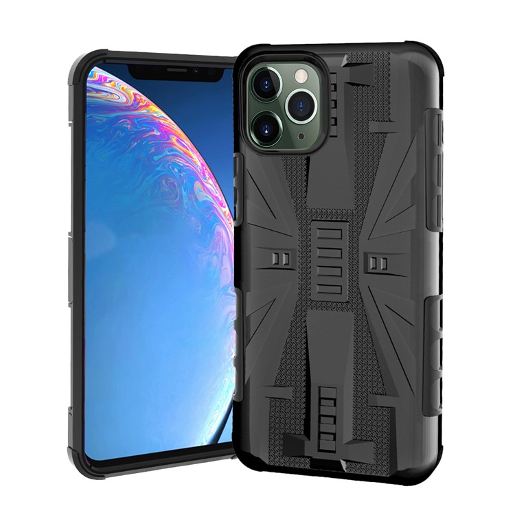 Shock Resistant Plastic + TPU Phone Cover Case for iPhone 11 Pro Max 6.5-inch - Black-2