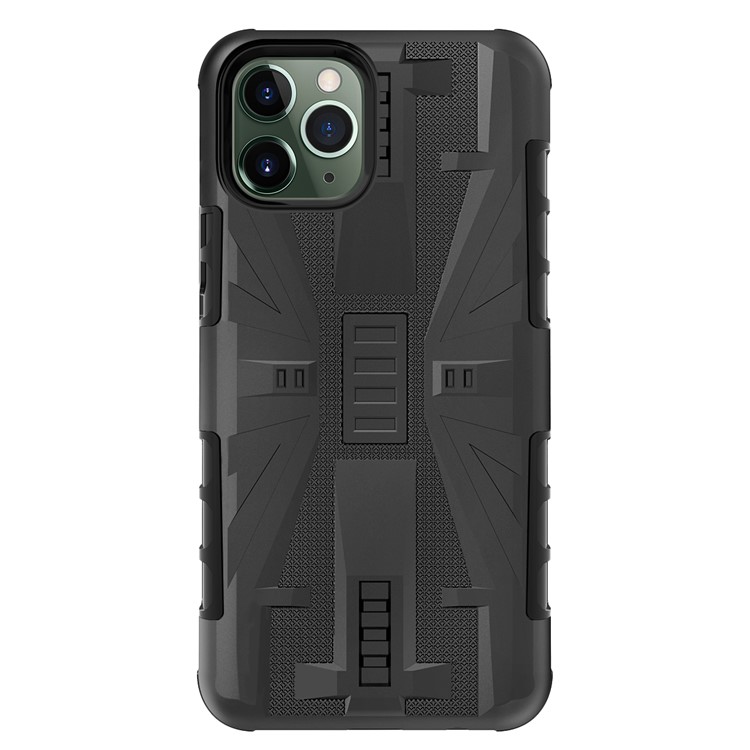 Shock Resistant Plastic + TPU Phone Cover Case for iPhone 11 Pro Max 6.5-inch - Black-3