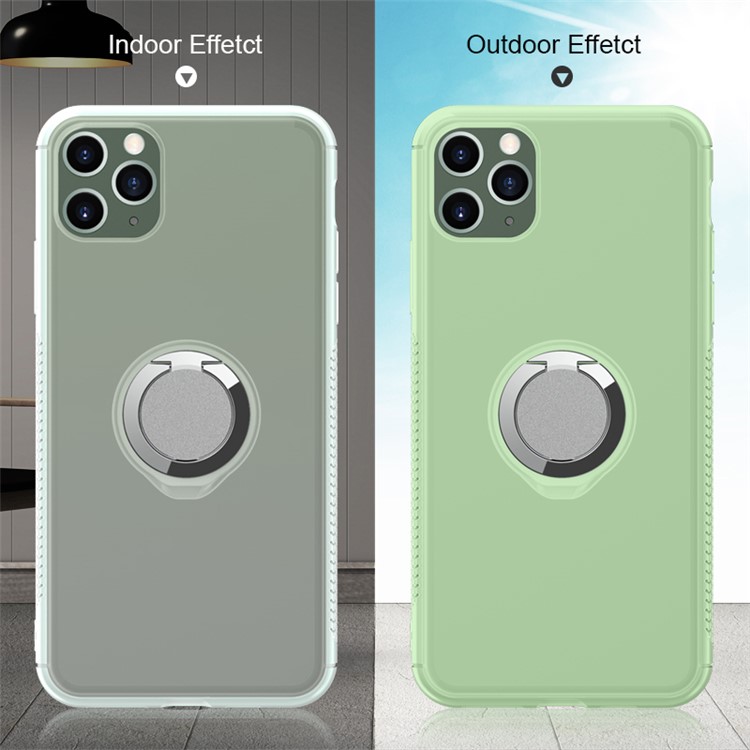 Shop Uv Light Sensing Color Charging Tpu Phone Case With Finger Ring Kickstand For Iphone 11 Pro Max 6 5 Inch Green From China Tvc Mall Com