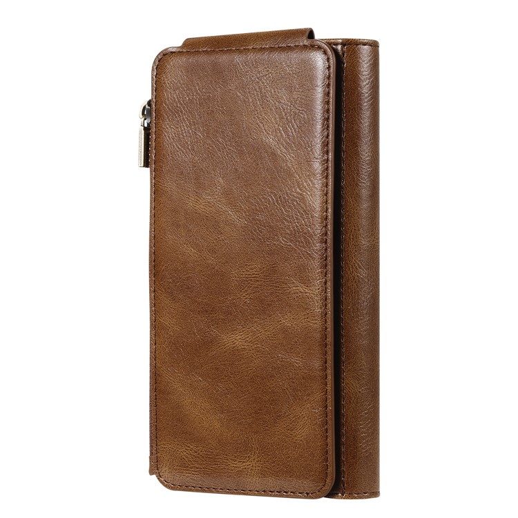 Vintage Style Multifunctional PU Leather Wallet Phone Case Cover for iPhone 11 Pro 5.8-inch - Brown-11