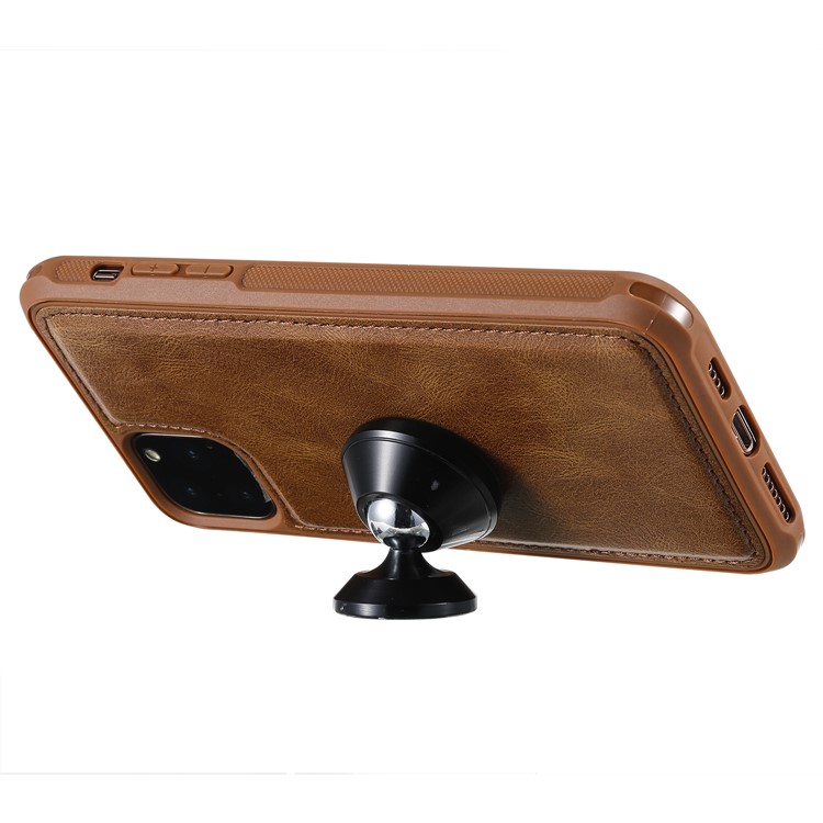 Vintage Style Multifunctional PU Leather Wallet Phone Case Cover for iPhone 11 Pro 5.8-inch - Brown-20