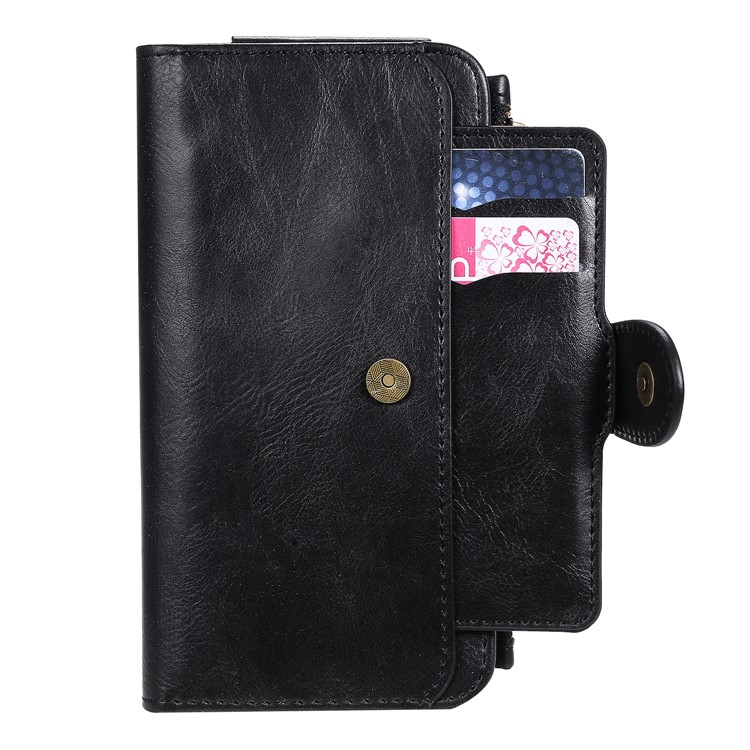 Multi-functional Retro Leather with WalletCell Case for iPhone XR 6.1 inch - Black-14