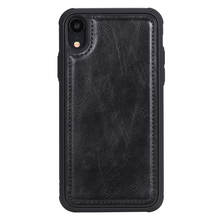 Multi-functional Retro Leather with WalletCell Case for iPhone XR 6.1 inch - Black-15