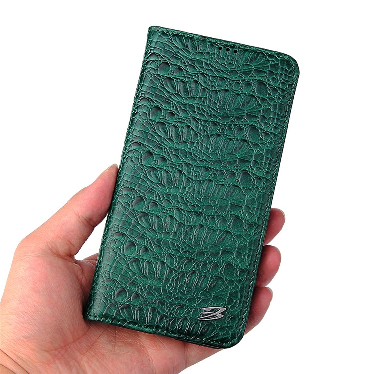 Crocodile Texture Cowhide Leather Wallet Phone Case for Apple iPhone 11 Pro Max 6.5 inch - Green-6