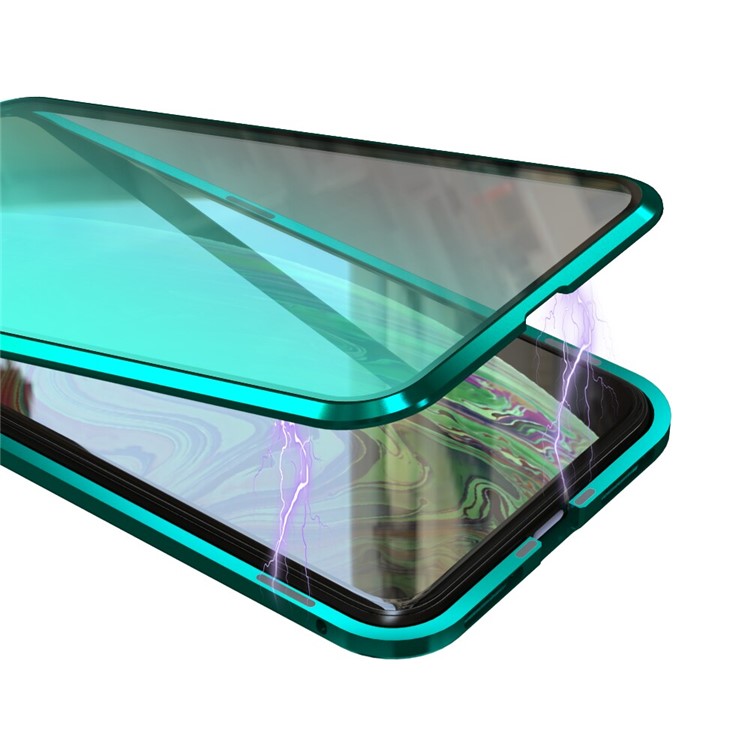 Vidrios Templados Diablo Serie De Protección De Ojo Verde + Caja Del Teléfono Marco De Metal Magnético Para El IPhone 8 Plus / 7 Además De 5,5 Pulgadas - Verde-3