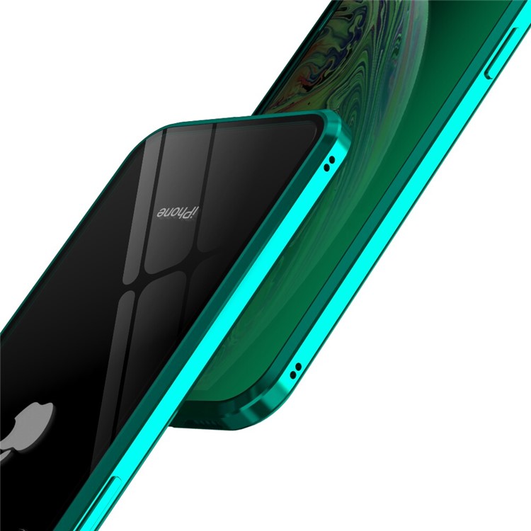 Vidrios Templados Diablo Serie De Protección De Ojo Verde + Caja Del Teléfono Marco De Metal Magnético Para El IPhone 8 Plus / 7 Además De 5,5 Pulgadas - Verde-4