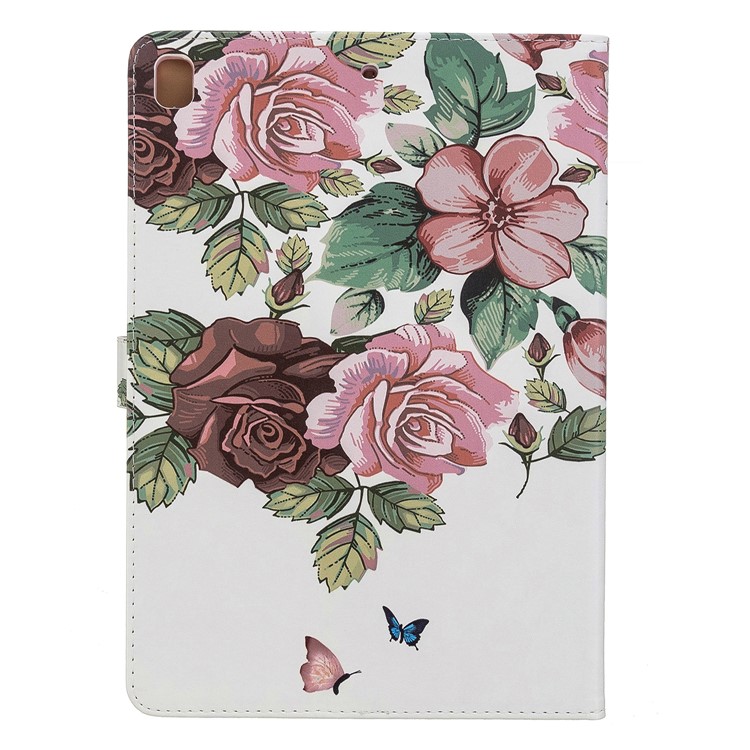 Printing PU Leather Wallet Tablet Cover for iPad Air (2013)/Air 2/Pro 9.7 inch (2016)/9.7-inch (2017)/9.7-inch (2018) - Pink Flower-3