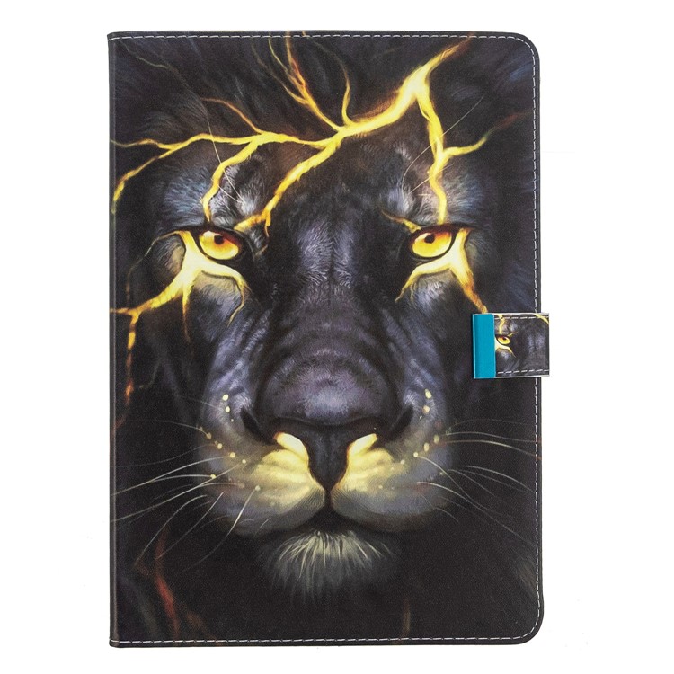 Printing PU Leather Wallet Tablet Cover for iPad Air (2013)/Air 2/Pro 9.7 inch (2016)/9.7-inch (2017)/9.7-inch (2018) - Lion-2