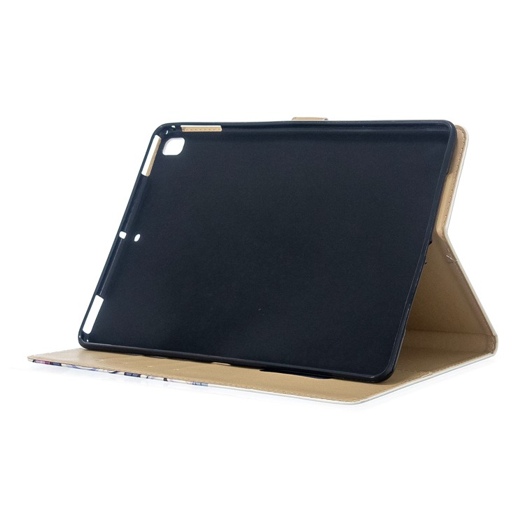 Printing PU Leather Wallet Tablet Cover for iPad Air (2013)/Air 2/Pro 9.7 inch (2016)/9.7-inch (2017)/9.7-inch (2018) - Blue Flower-5