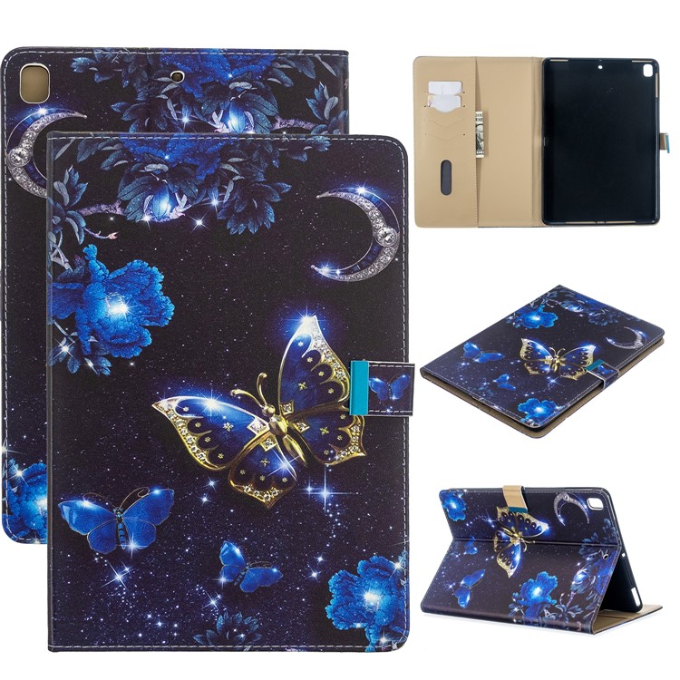 Printing PU Leather Wallet Tablet Cover for iPad Air (2013)/Air 2/Pro 9.7 inch (2016)/9.7-inch (2017)/9.7-inch (2018) - Butterfly-1