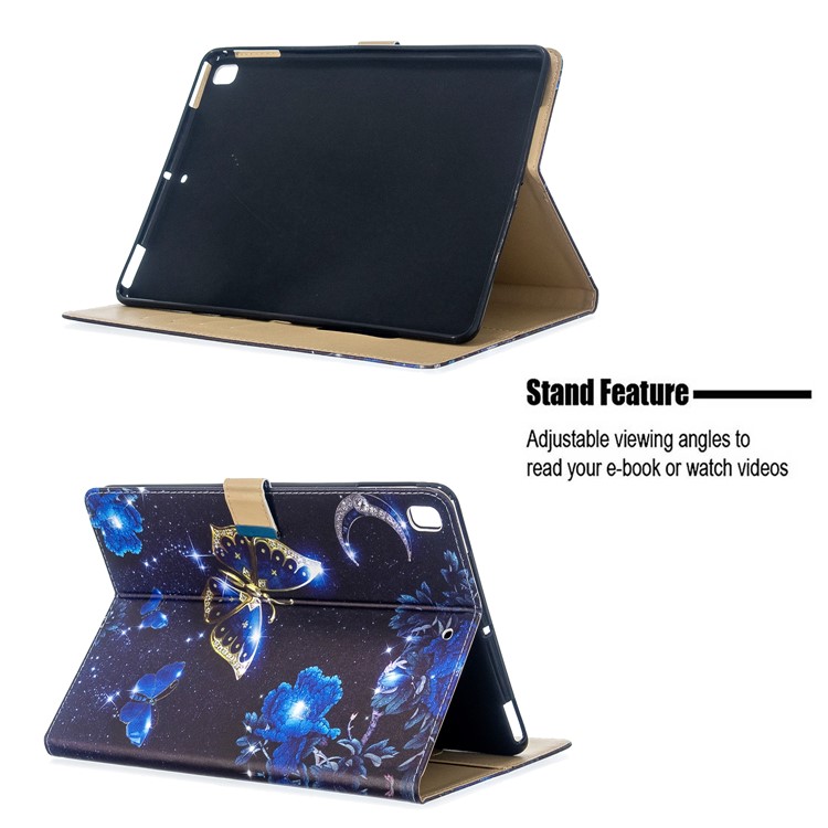 Printing PU Leather Wallet Tablet Cover for iPad Air (2013)/Air 2/Pro 9.7 inch (2016)/9.7-inch (2017)/9.7-inch (2018) - Butterfly-10