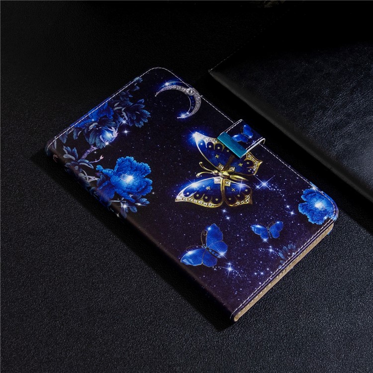 Printing PU Leather Wallet Tablet Cover for iPad Air (2013)/Air 2/Pro 9.7 inch (2016)/9.7-inch (2017)/9.7-inch (2018) - Butterfly-11
