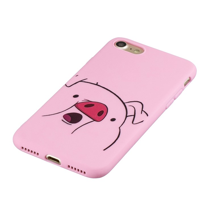 Cassa Del Telefono TPU Stampa Modello Con La Cinghia Del Silicone Per Iphone 7/8 - Rosa-3