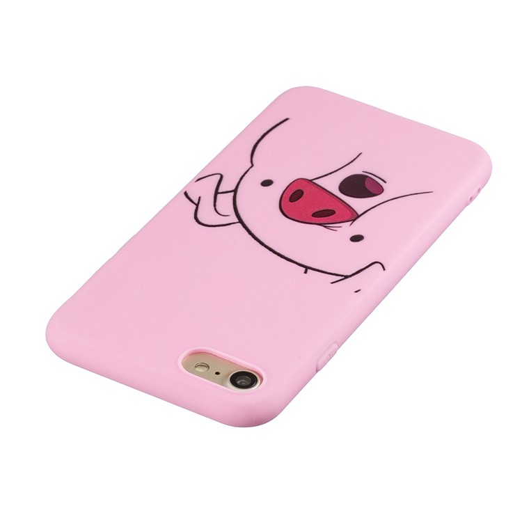 Cassa Del Telefono TPU Stampa Modello Con La Cinghia Del Silicone Per Iphone 7/8 - Rosa-4