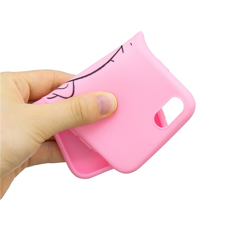 Cassa Del Telefono TPU Stampa Modello Con La Cinghia Del Silicone Per Iphone 7/8 - Rosa-5